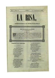 La risa : enciclopedia de extravagancias. Tom. III, Núm. 73, 1º de setiembre de 1844 [sic] | Biblioteca Virtual Miguel de Cervantes