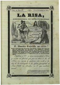 La risa : enciclopedia de extravagancias. Tom. III, Núm. 75, 15 de setiembre de 1844 [sic] | Biblioteca Virtual Miguel de Cervantes