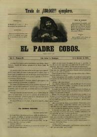 El padre Cobos. Año I, Número III, 8 de octubre de 1854 | Biblioteca Virtual Miguel de Cervantes