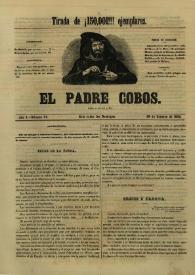 El padre Cobos. Año I, Número VI, 29 de octubre de 1854 | Biblioteca Virtual Miguel de Cervantes