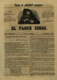El padre Cobos. Año I, Número VII, 5 de noviembre de 1854 | Biblioteca Virtual Miguel de Cervantes