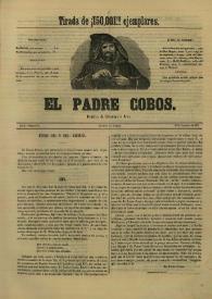 El padre Cobos. Año I, Número IX, 19 de noviembre de 1854 | Biblioteca Virtual Miguel de Cervantes