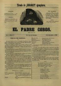 El padre Cobos. Año I, Número X, 26 de noviembre de 1854 | Biblioteca Virtual Miguel de Cervantes