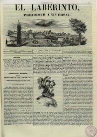 El laberinto. Núm. 5, lunes 1º de enero 1844 | Biblioteca Virtual Miguel de Cervantes