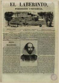 El laberinto. Núm. 15, sábado 1º de junio 1844 | Biblioteca Virtual Miguel de Cervantes