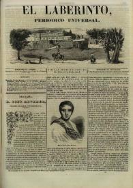 El laberinto. Núm. 20, viernes 16 de agosto 1844 | Biblioteca Virtual Miguel de Cervantes