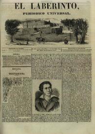 El laberinto. Núm. 23, martes 1º de octubre 1844 | Biblioteca Virtual Miguel de Cervantes