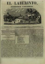 El laberinto. Núm. 6, miércoles 15 de enero 1845 | Biblioteca Virtual Miguel de Cervantes