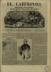 El laberinto. Núm. 31, lunes 15 de setiembre 1845 [sic] | Biblioteca Virtual Miguel de Cervantes