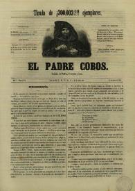 El padre Cobos. Año I, Número XIX, 15 de enero de 1855 | Biblioteca Virtual Miguel de Cervantes