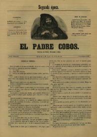 El padre Cobos. Año II, Número III, 15 de setiembre de 1855 [sic] | Biblioteca Virtual Miguel de Cervantes