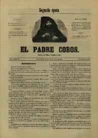 El padre Cobos. Año II, Número XIV, 10 de noviembre de 1855 | Biblioteca Virtual Miguel de Cervantes