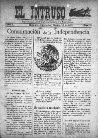El intruso. Tri-Semanario Joco-serio netamente independiente. Tomo I, núm. 78, martes 27 de septiembre de 1921 | Biblioteca Virtual Miguel de Cervantes