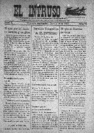 El intruso. Tri-Semanario Joco-serio netamente independiente. Tomo I, núm. 79, jueves 29 de septiembre de 1921 | Biblioteca Virtual Miguel de Cervantes