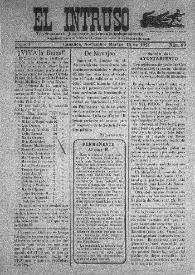 El intruso. Tri-Semanario Joco-serio netamente independiente. Tomo I, núm. 99, martes 15 de noviembre de 1921 | Biblioteca Virtual Miguel de Cervantes
