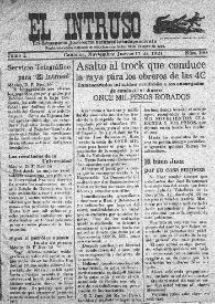 El intruso. Tri-Semanario Joco-serio netamente independiente. Tomo I, núm. 100, jueves 17 de noviembre de 1921 | Biblioteca Virtual Miguel de Cervantes