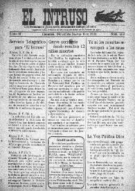 El intruso. Tri-Semanario Joco-serio netamente independiente. Tomo II, núm. 109, jueves 8 de diciembre de 1921 | Biblioteca Virtual Miguel de Cervantes