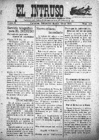 El intruso. Tri-Semanario Joco-serio netamente independiente. Tomo II, núm. 114, martes 20 de diciembre de 1921 | Biblioteca Virtual Miguel de Cervantes