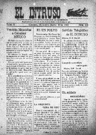 El intruso. Tri-Semanario Joco-serio netamente independiente. Tomo II, núm. 115, jueves 22 de diciembre de 1921 | Biblioteca Virtual Miguel de Cervantes