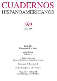 Cuadernos Hispanoamericanos. Núm. 599, mayo 2000 | Biblioteca Virtual Miguel de Cervantes