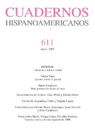 Cuadernos Hispanoamericanos. Núm. 611, mayo 2001 | Biblioteca Virtual Miguel de Cervantes