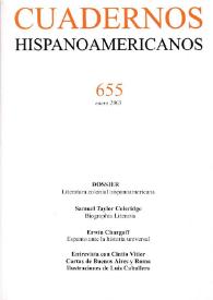 Cuadernos Hispanoamericanos. Núm. 655, enero 2005 | Biblioteca Virtual Miguel de Cervantes