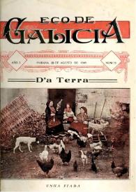 Eco de Galicia (A Habana, 1917-1936) [Reprodución]. Núm. 59 agosto 1918 | Biblioteca Virtual Miguel de Cervantes