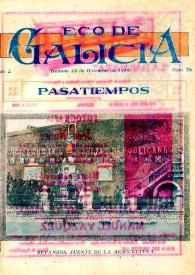 Eco de Galicia (A Habana, 1917-1936) [Reprodución]. Núm. 76 decembro 1918 | Biblioteca Virtual Miguel de Cervantes