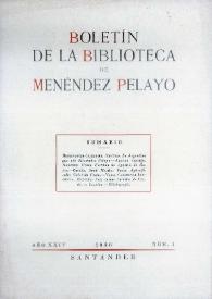 Boletín de la Biblioteca de Menéndez Pelayo. 1948 | Biblioteca Virtual Miguel de Cervantes
