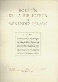 Boletín de la Biblioteca de Menéndez Pelayo. 1957 | Biblioteca Virtual Miguel de Cervantes