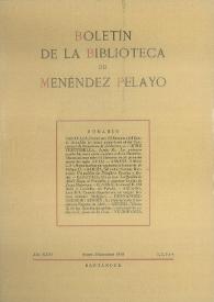 Boletín de la Biblioteca de Menéndez Pelayo. 1970 | Biblioteca Virtual Miguel de Cervantes