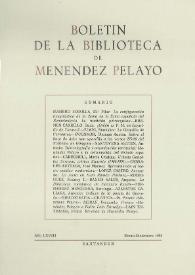 Boletín de la Biblioteca de Menéndez Pelayo. 1992 | Biblioteca Virtual Miguel de Cervantes
