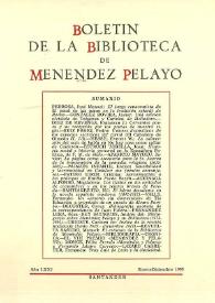 Boletín de la Biblioteca de Menéndez Pelayo. 1995 | Biblioteca Virtual Miguel de Cervantes
