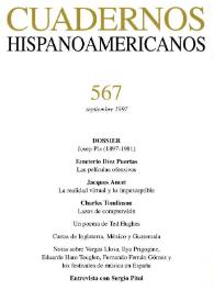 Cuadernos Hispanoamericanos. Núm. 567, septiembre 1997 | Biblioteca Virtual Miguel de Cervantes