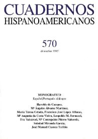 Cuadernos Hispanoamericanos. Núm. 570, diciembre 1997 | Biblioteca Virtual Miguel de Cervantes