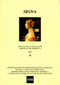 Signa : revista de la Asociación Española de Semiótica. Núm. 18, 2009 | Biblioteca Virtual Miguel de Cervantes