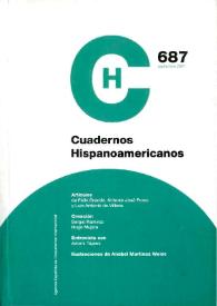 Cuadernos Hispanoamericanos. Núm. 687, septiembre 2007 | Biblioteca Virtual Miguel de Cervantes