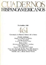 Cuadernos Hispanoamericanos. Núm. 461, noviembre 1988 | Biblioteca Virtual Miguel de Cervantes