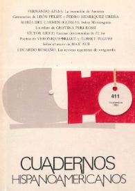 Cuadernos Hispanoamericanos. Núm. 411, septiembre 1984 | Biblioteca Virtual Miguel de Cervantes
