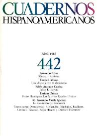 Cuadernos Hispanoamericanos. Núm. 442, abril 1987 | Biblioteca Virtual Miguel de Cervantes