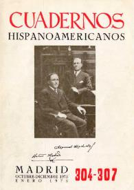 Cuadernos Hispanoamericanos. Núm. 304-307, octubre-diciembre 1975-enero 1976 (tomo II) | Biblioteca Virtual Miguel de Cervantes