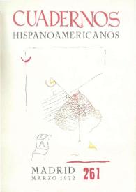 Cuadernos Hispanoamericanos. Núm. 261, marzo 1972 | Biblioteca Virtual Miguel de Cervantes
