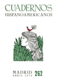 Cuadernos Hispanoamericanos. Núm. 262, abril 1972 | Biblioteca Virtual Miguel de Cervantes