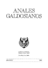 Anales galdosianos. Año XXXV, 2000 | Biblioteca Virtual Miguel de Cervantes