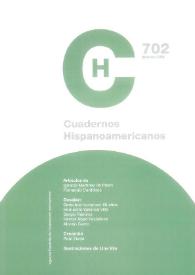 Cuadernos Hispanoamericanos. Núm. 702, diciembre 2008 | Biblioteca Virtual Miguel de Cervantes
