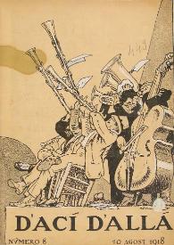 D'ací d'allà : magazine mensual. Vol. II, núm. 8 (10 agost 1918) | Biblioteca Virtual Miguel de Cervantes