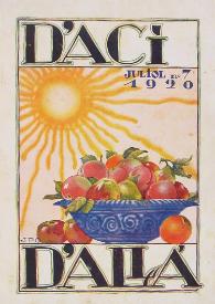 D'ací d'allà : magazine mensual. Vol. VI, núm. 7 (juliol 1920) | Biblioteca Virtual Miguel de Cervantes