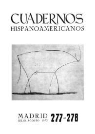 Cuadernos Hispanoamericanos. Núm. 277-278, julio-agosto 1973 | Biblioteca Virtual Miguel de Cervantes