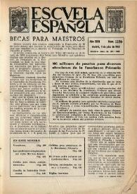 Escuela española. Año XXIII, núm. 1186, 11 de julio de 1963 | Biblioteca Virtual Miguel de Cervantes