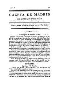 Gazeta de Madrid. 1808. Núm. 2, 5 de enero de 1808 | Biblioteca Virtual Miguel de Cervantes